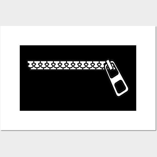 Zipped Design Censorship Wall Art by merchlovers